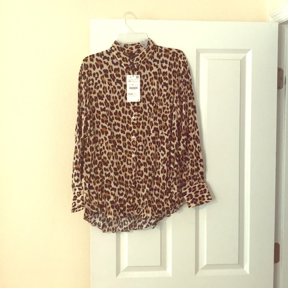 Animal Print shirt by Zara